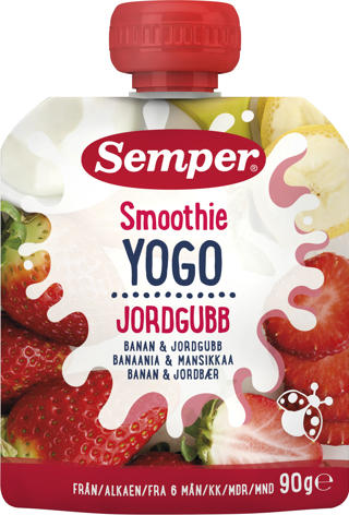 Smoothie Jordgubb & Banan 6 Mån