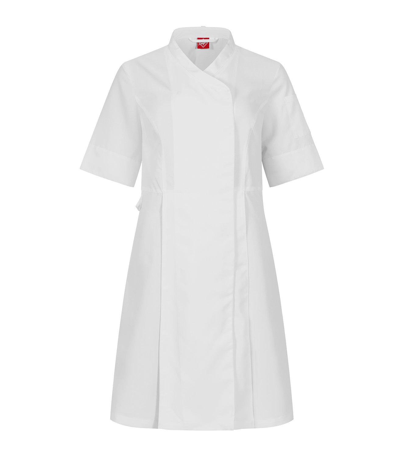 Kockklänning 2504 Stretch Vit M