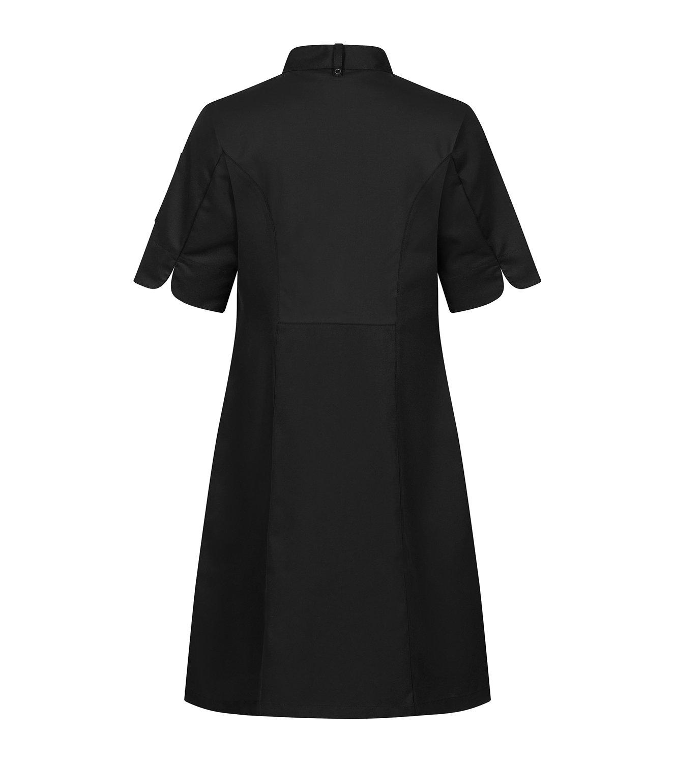 Kockklänning 2504 Stretch Svart L