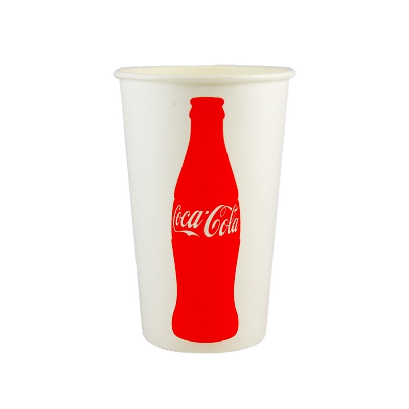 Kalldrycksbägare papper  Coca-Cola 40cl