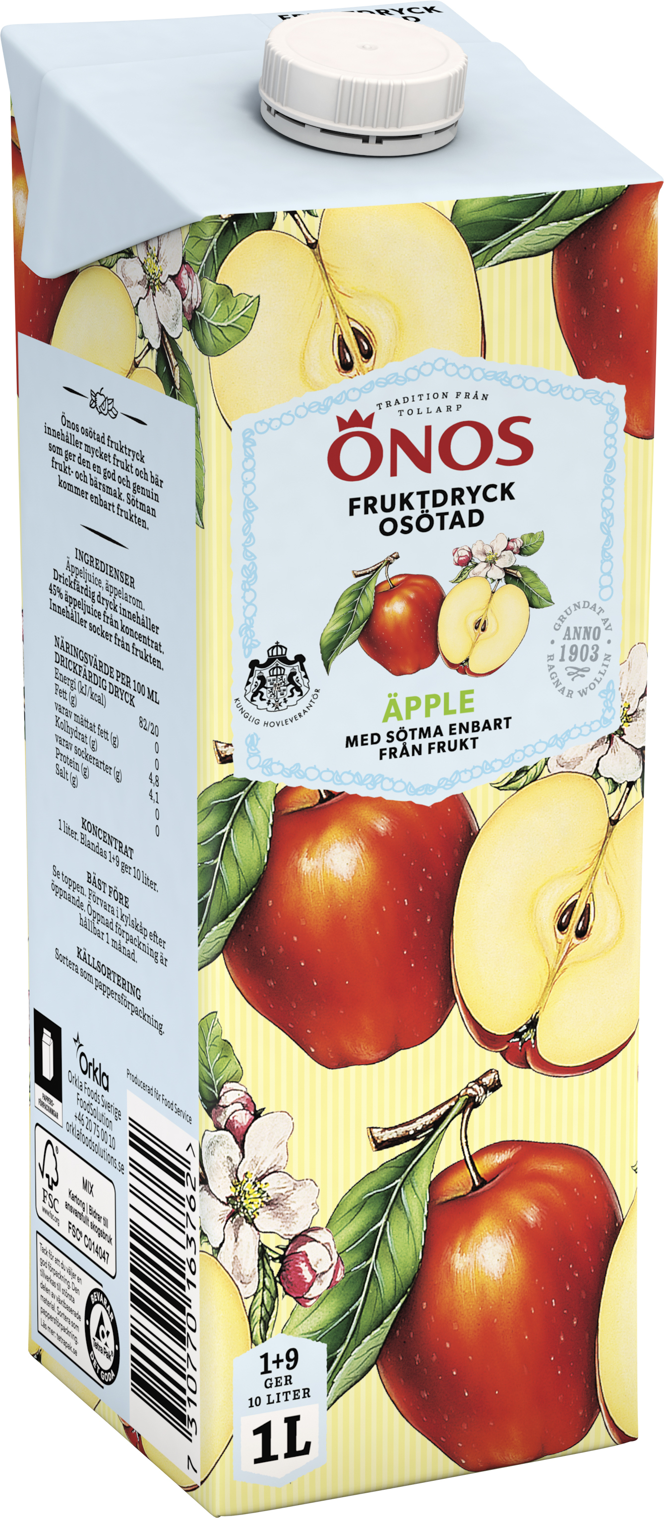 Äppledryck Osötad 1+9