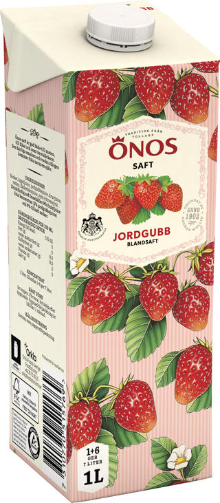Blandsaft Jordgubb 1+6