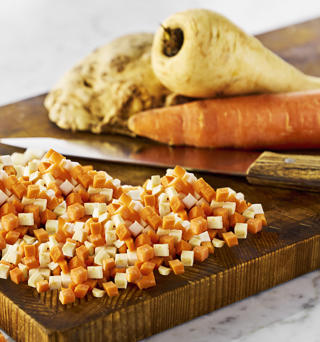 Rotfruktsmix Brunoise Tärnad 3mm