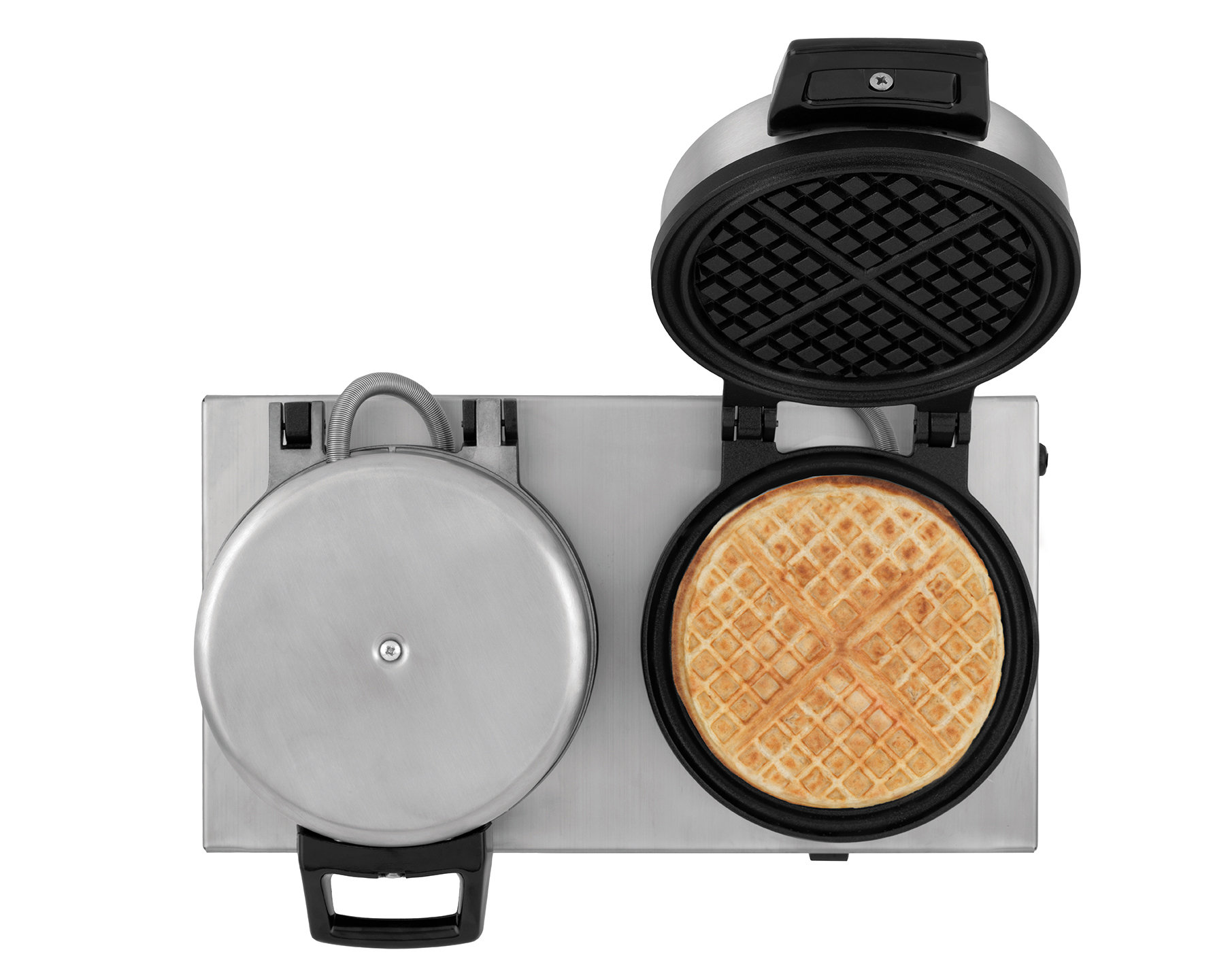 Classic Våffeljärn Rostfrit Stål med Två Laggar