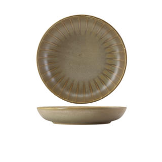 Terra Tallrik Scalloped Coupe Grå Matt Ø254mm