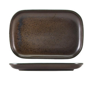 Terra Tallrik Rektangulär Svart 290x195mm