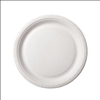 Tallrik Papper Olaminerad Vit 22cm
