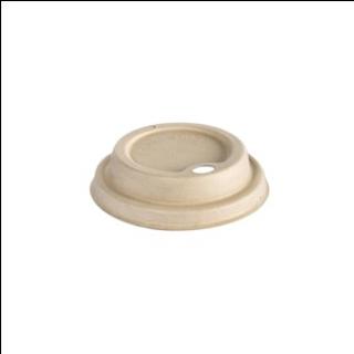 Lock Bägare Sip-lock Bagasse 18/24cl Platt Brun