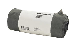 Sanitetspåse med tryck Grå