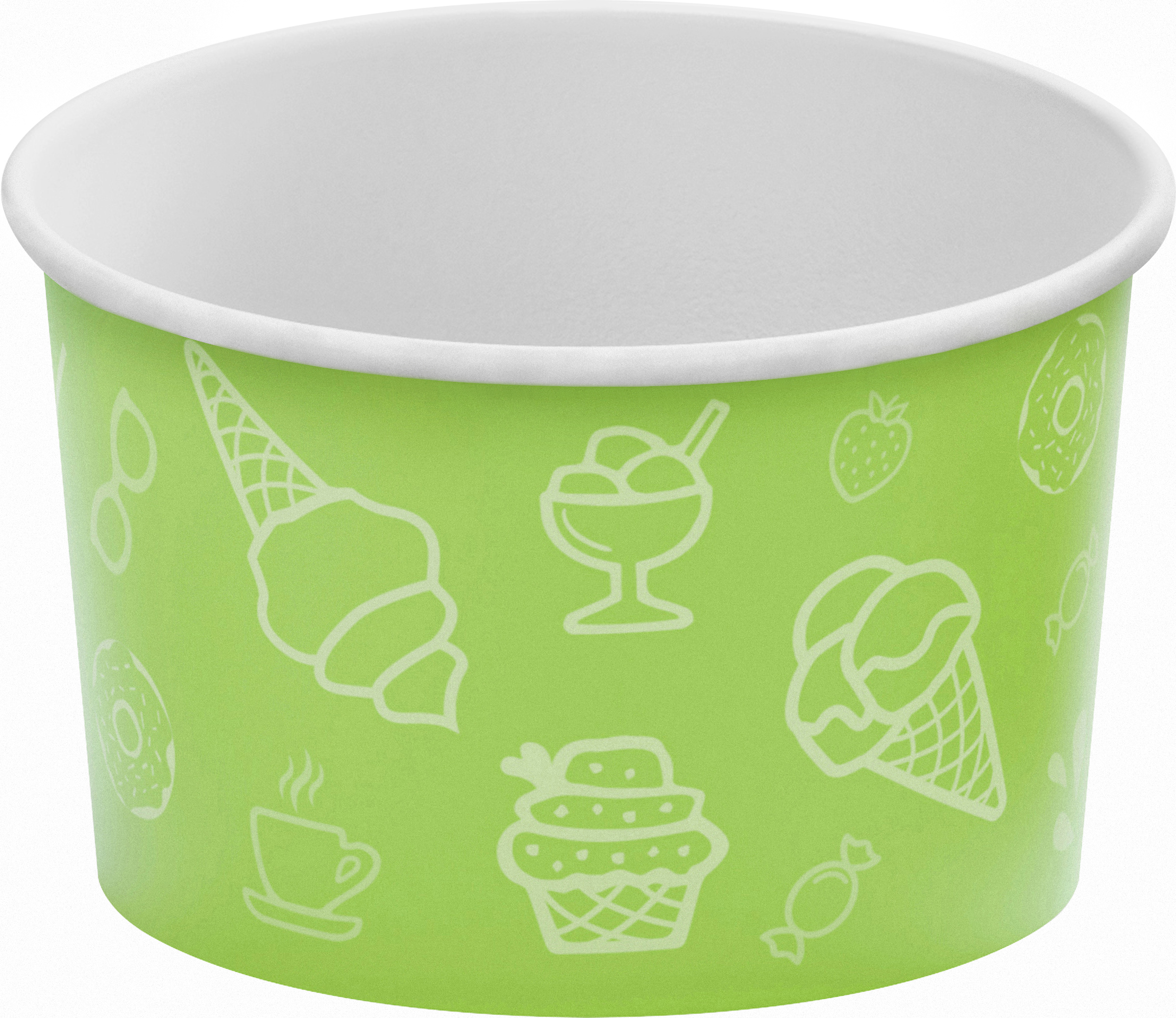 Glassbägare Grön 120ml