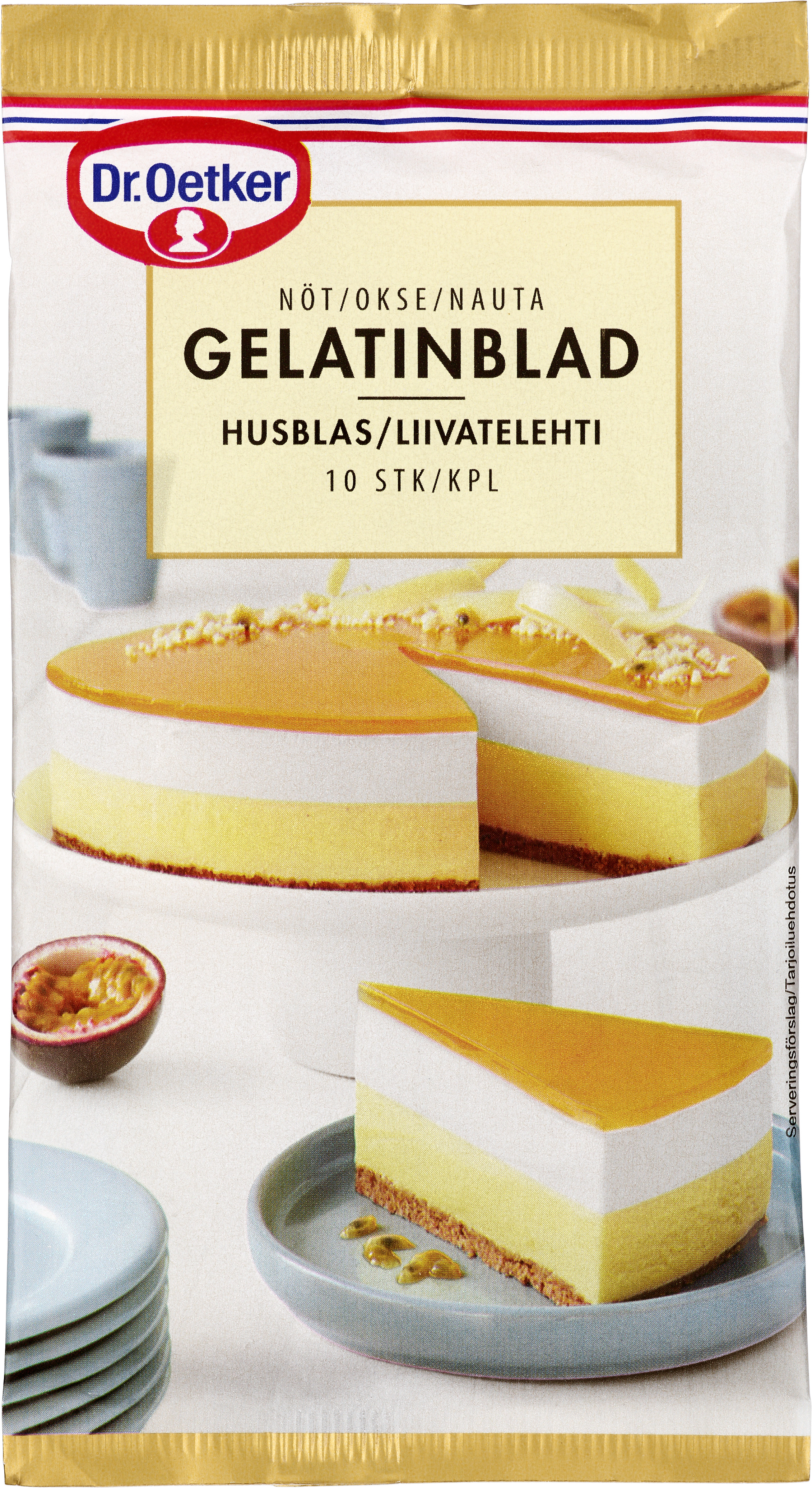 Gelantinblad av Nöt