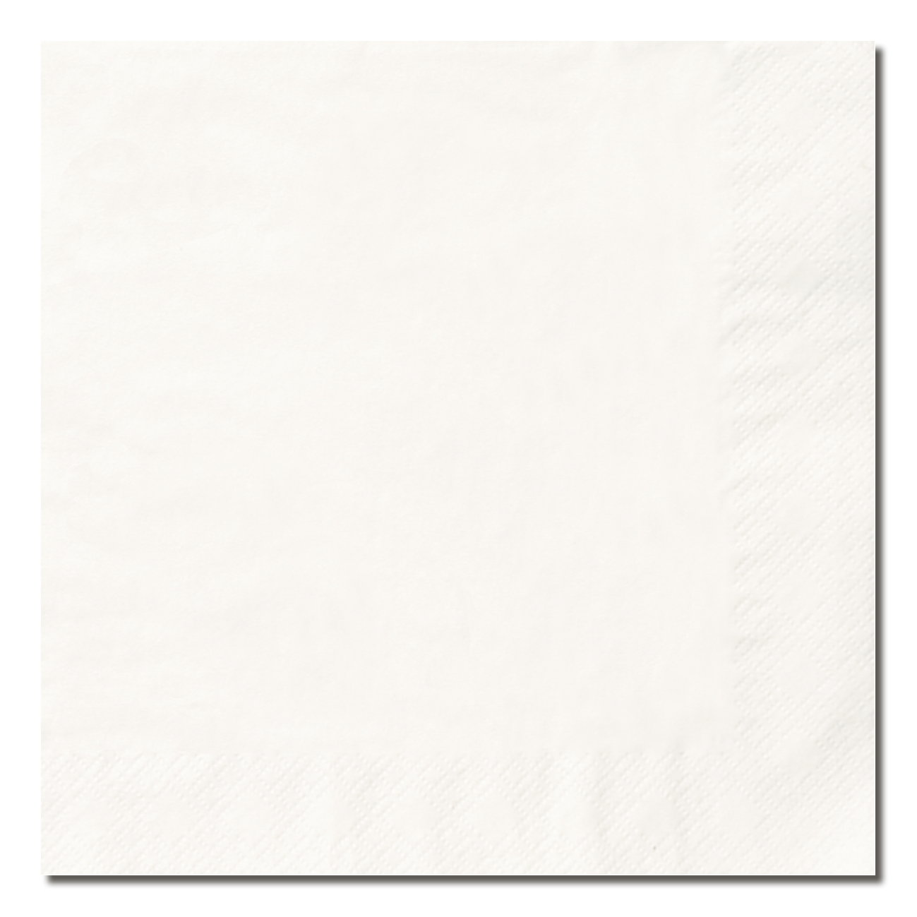 Servett 2-lag 24x24cm Vit