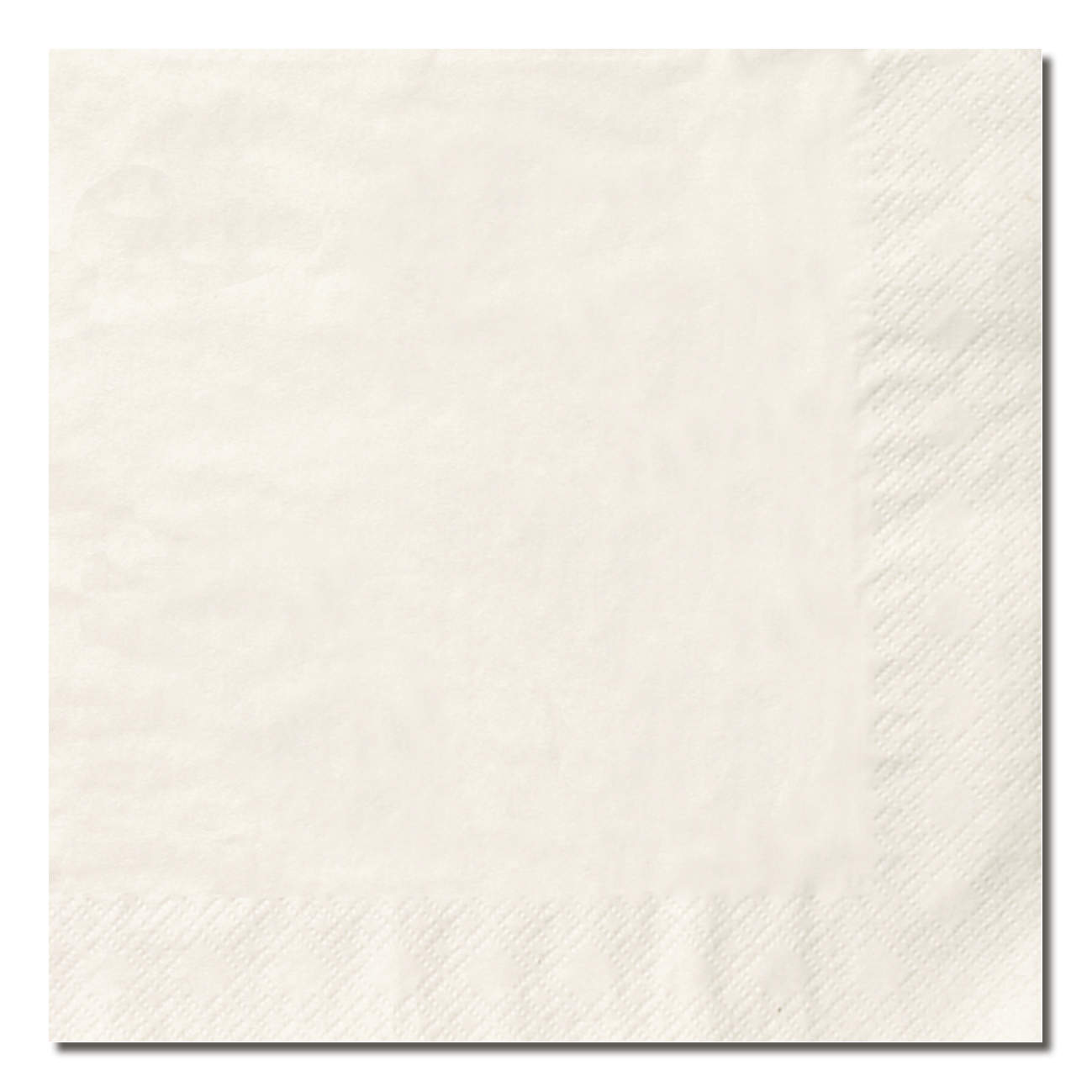 Servett 3-lag 40x40cm Vit