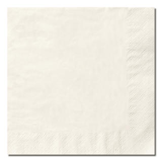 Servett 3-lag 40x40cm Vit