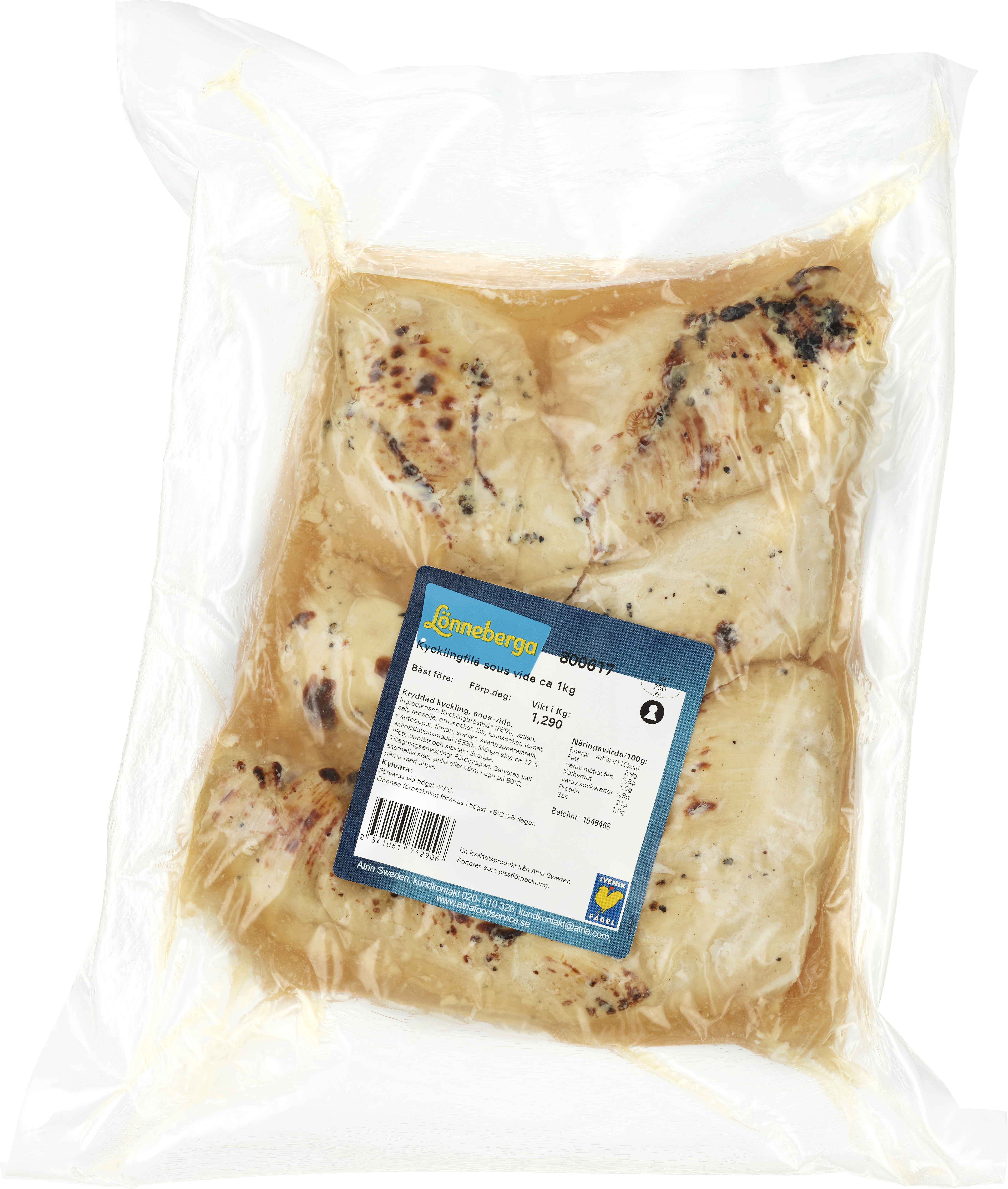 Kycklingfilé, Sous Vide