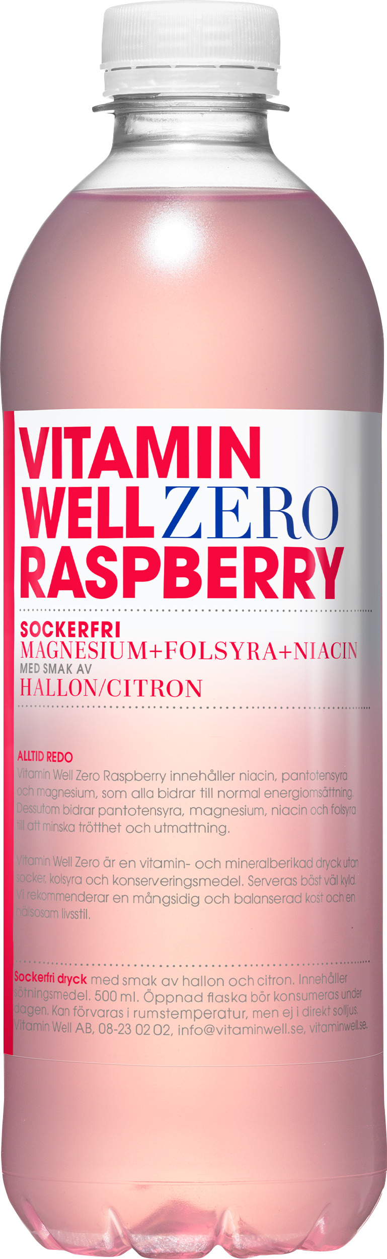 Vitamin Well Zero Raspberry PET