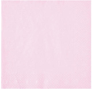 Servett 3-lag 40x40cm Ljusrosa