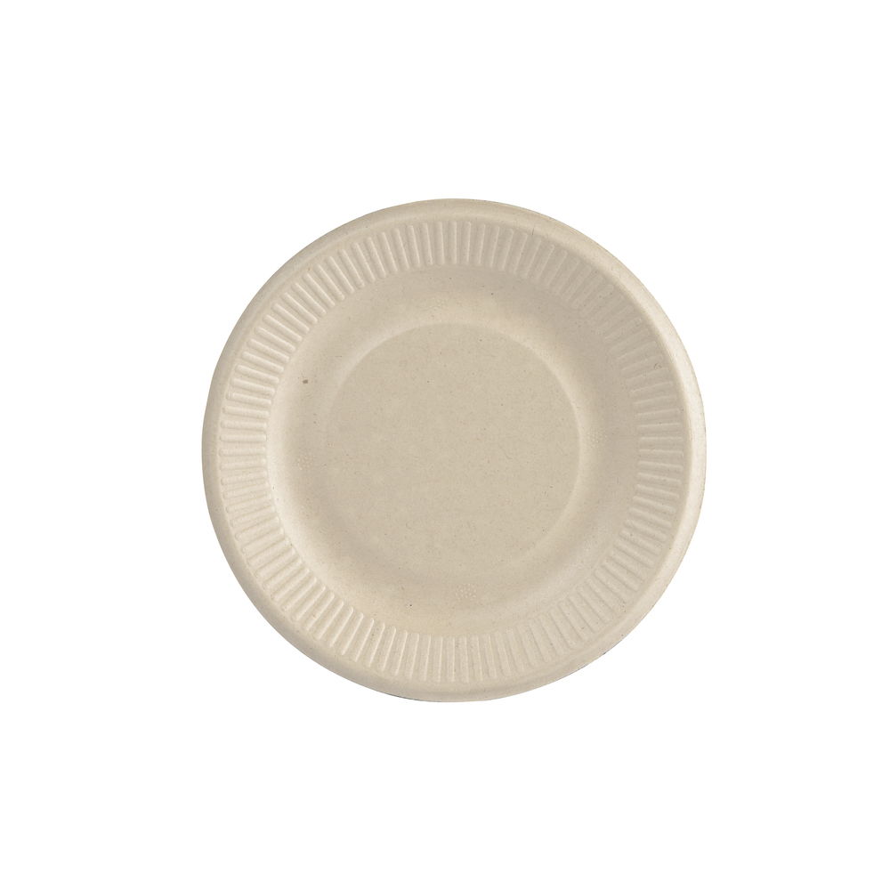 Tallrik Bagasse Natur 15cm