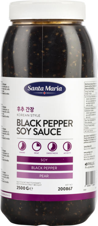 Korean Style Black Pepper Soy Sauce