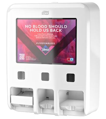 Dispenser Hygienartiklar Vit Tork Period Care 
Dispenser