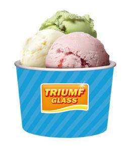 Glassbägare 230ml Triumf