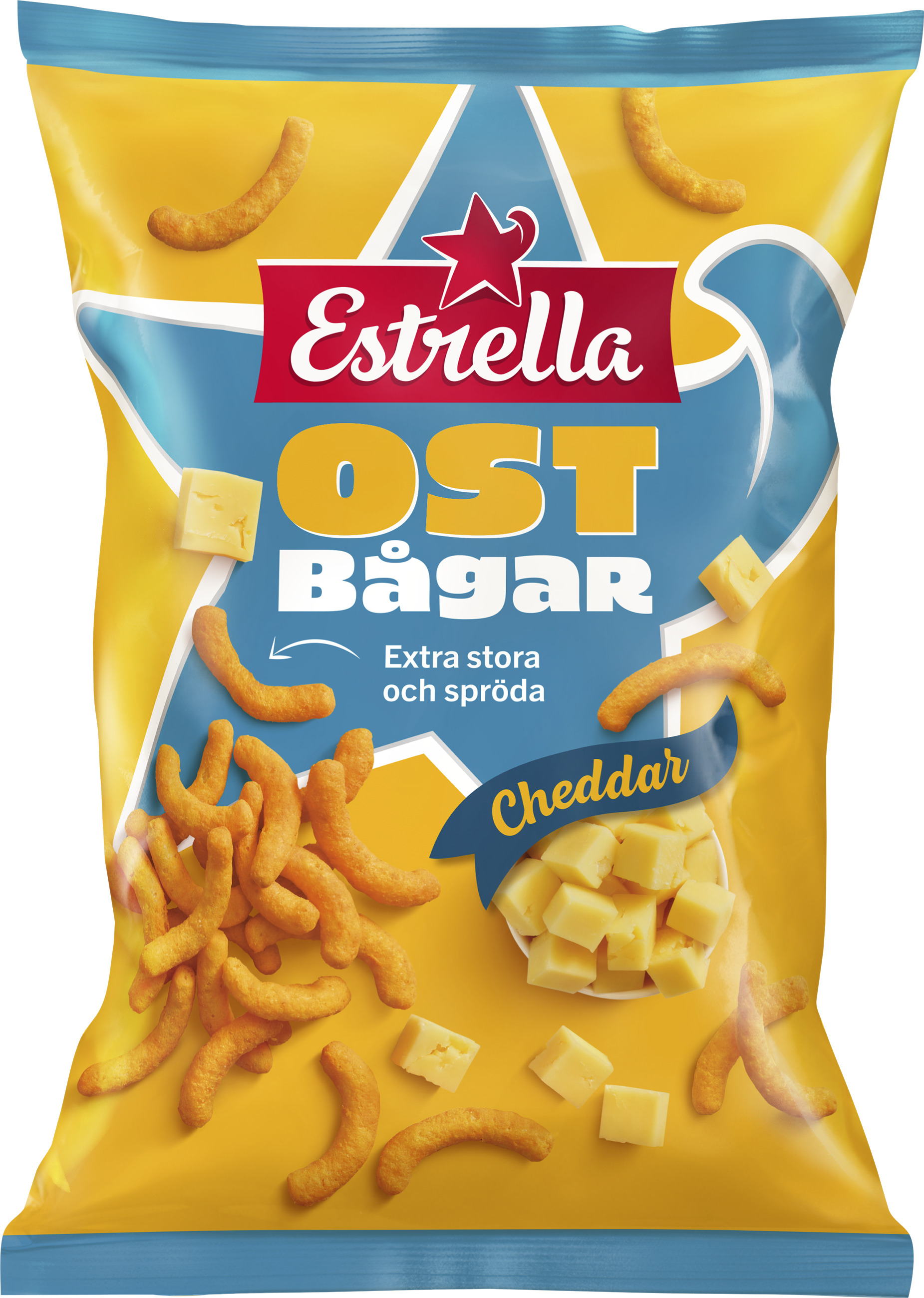 Extra Stora Ostbågar med Cheddar
