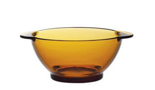 Lys Skål med Handtag Amber Ø13,5cm 51cl