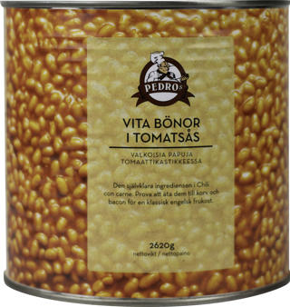 Vita Bönor i Tomatsås