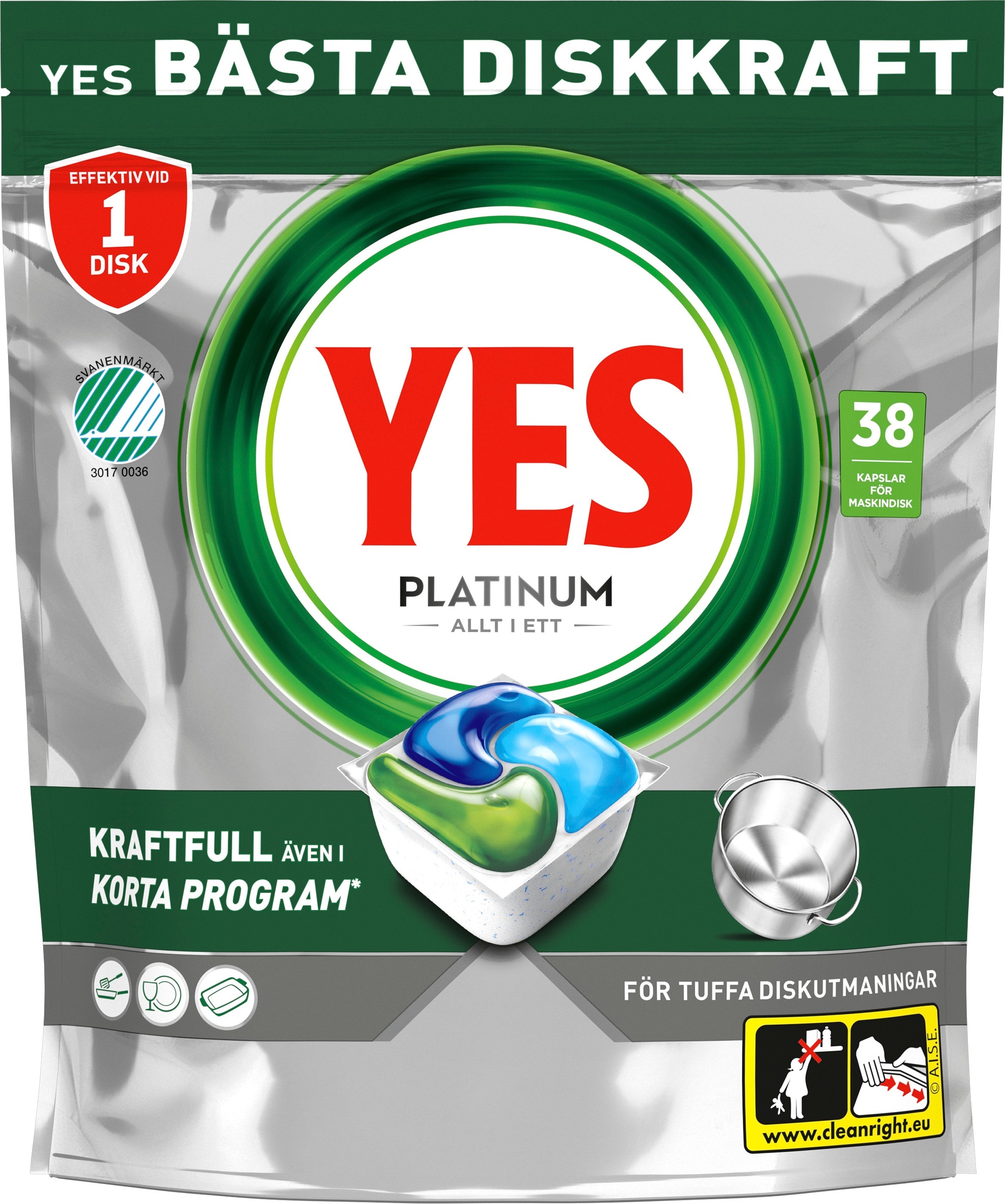 Maskindisk Platinum 38-p All in One