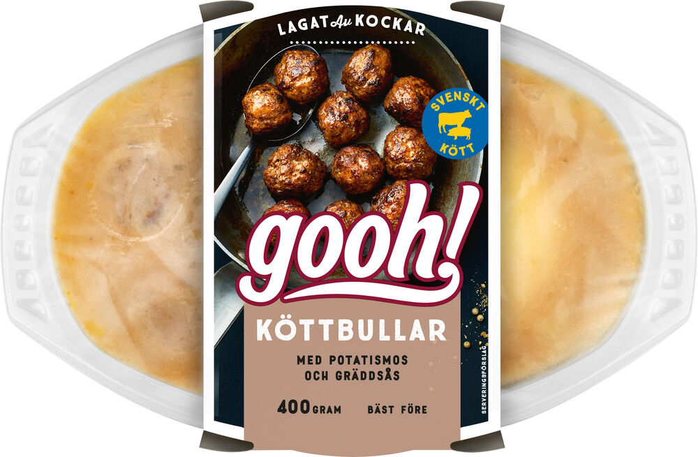 Köttbullar med Potatismos & Gräddsås