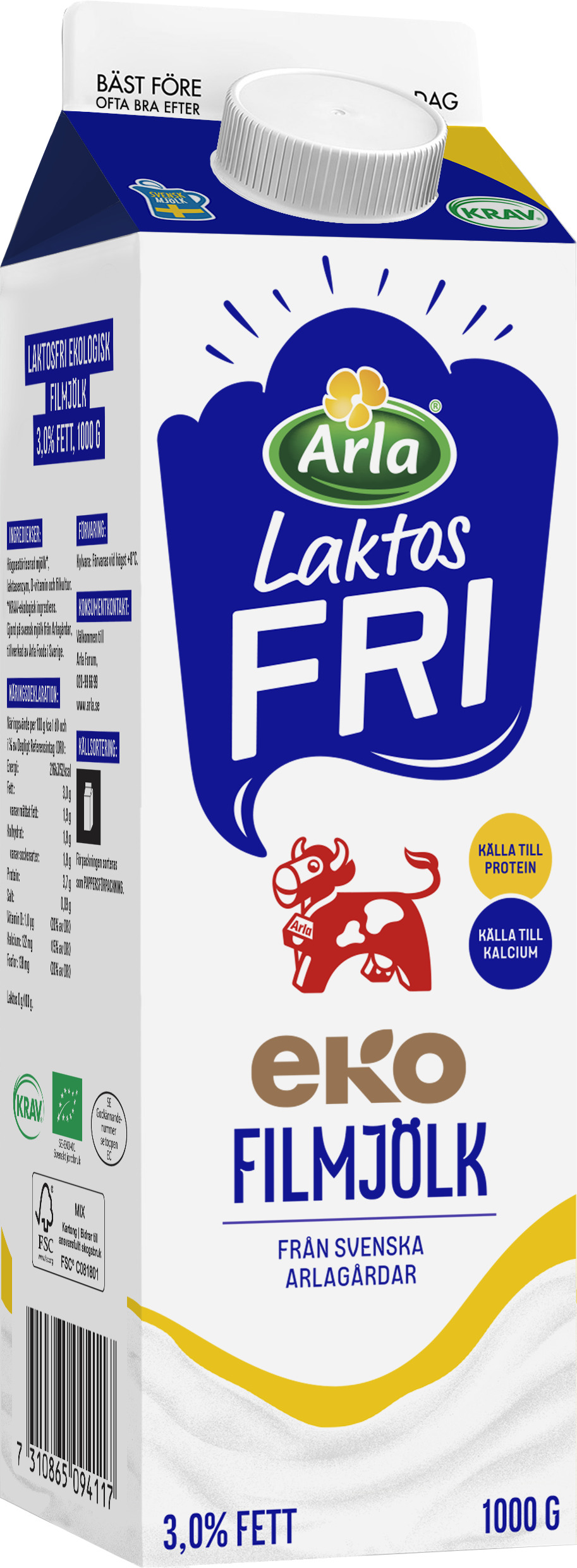 Filmjölk 3% Laktosfri EKO KRAV