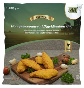 Kycklinginnerfilé Cornflakes Sprödbakad ca +40g