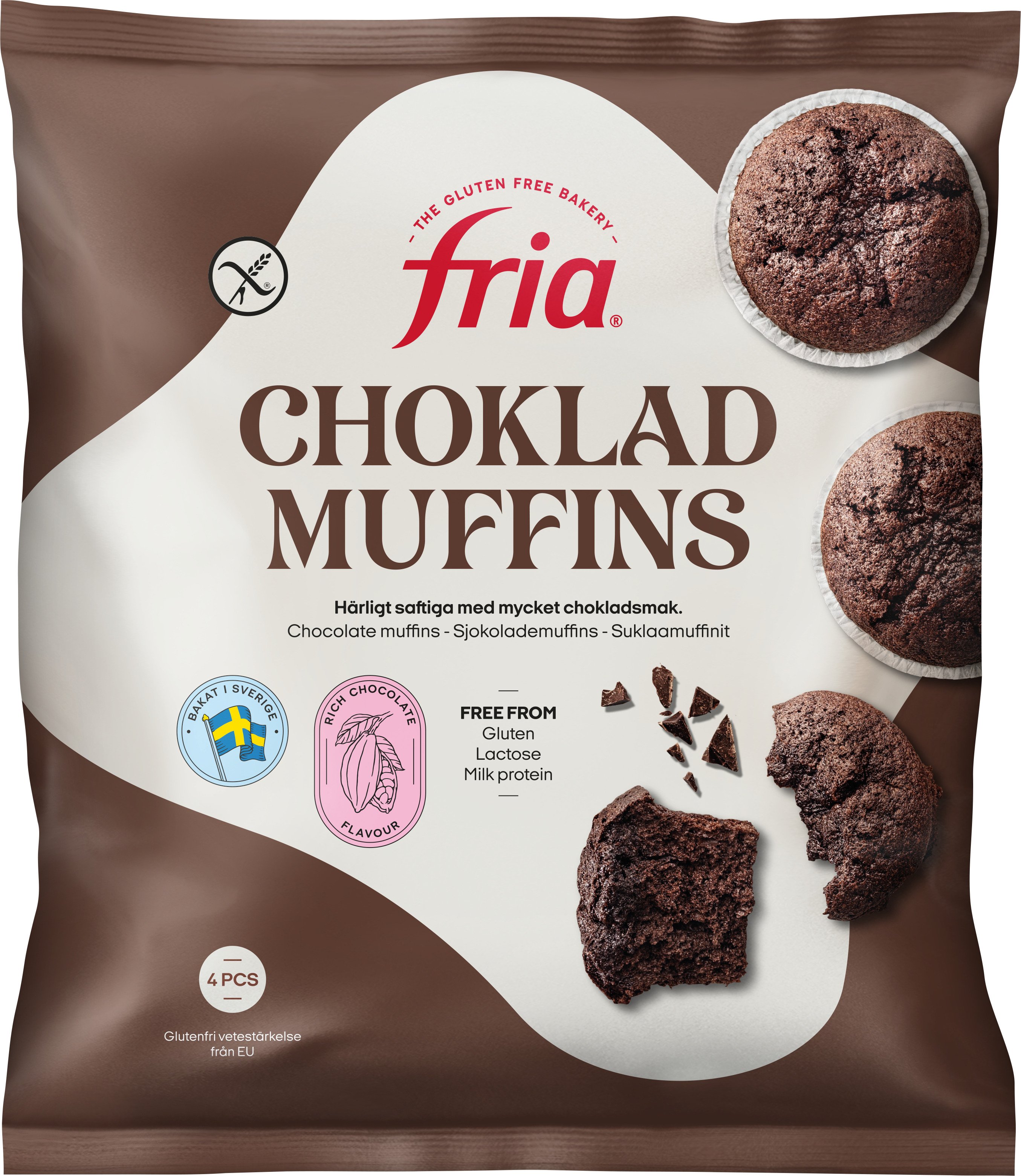 Chokladmuffins Glutenfri Laktosfri 60g