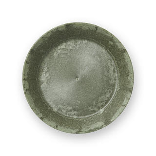 Tallrik Flat Plast/Trä Grön Ø18cm
