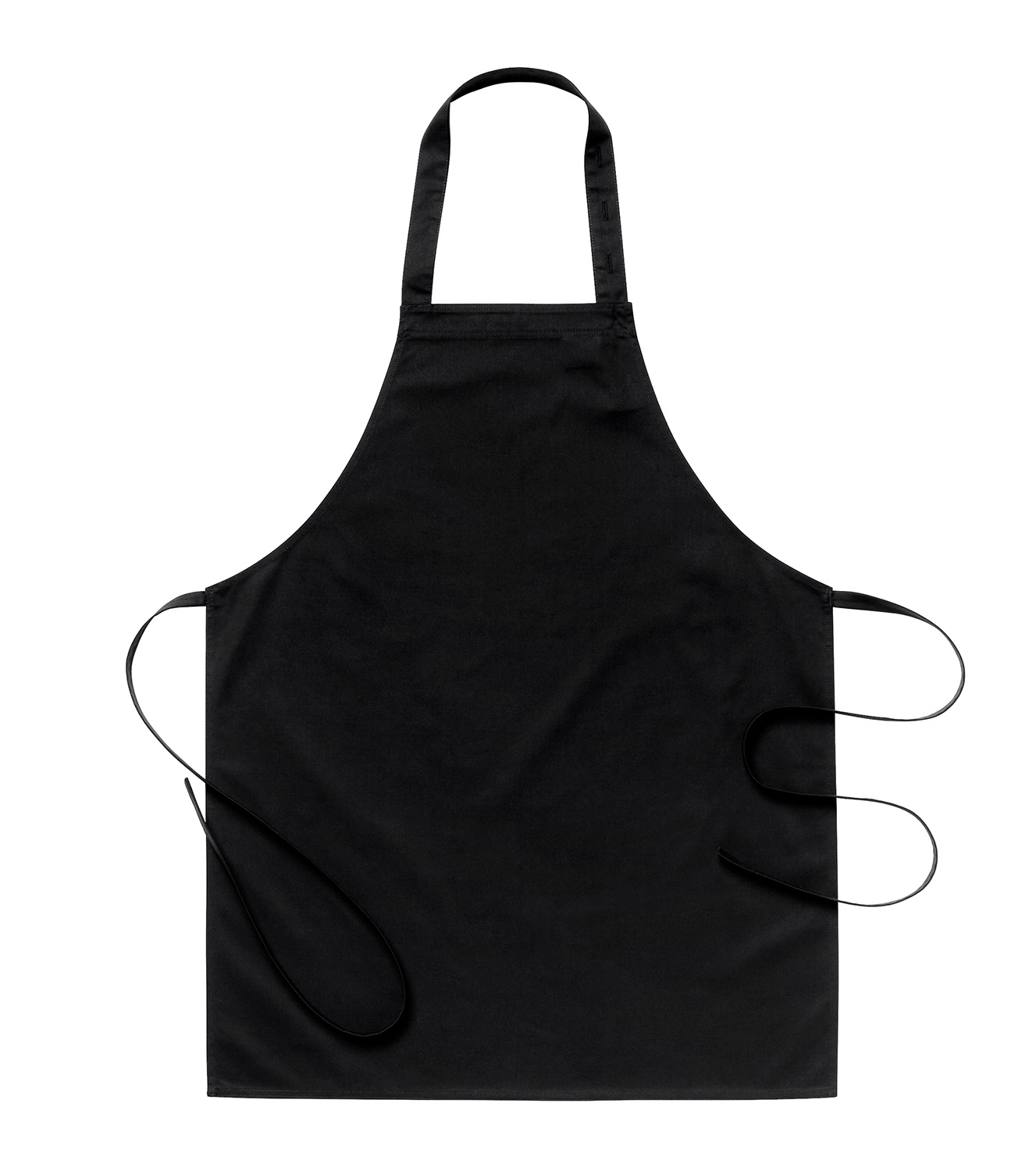 Bröstlappsförkläde 4574 Svart 75x90cm