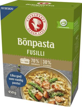 Bönpasta Fusilli 30% vita bönor