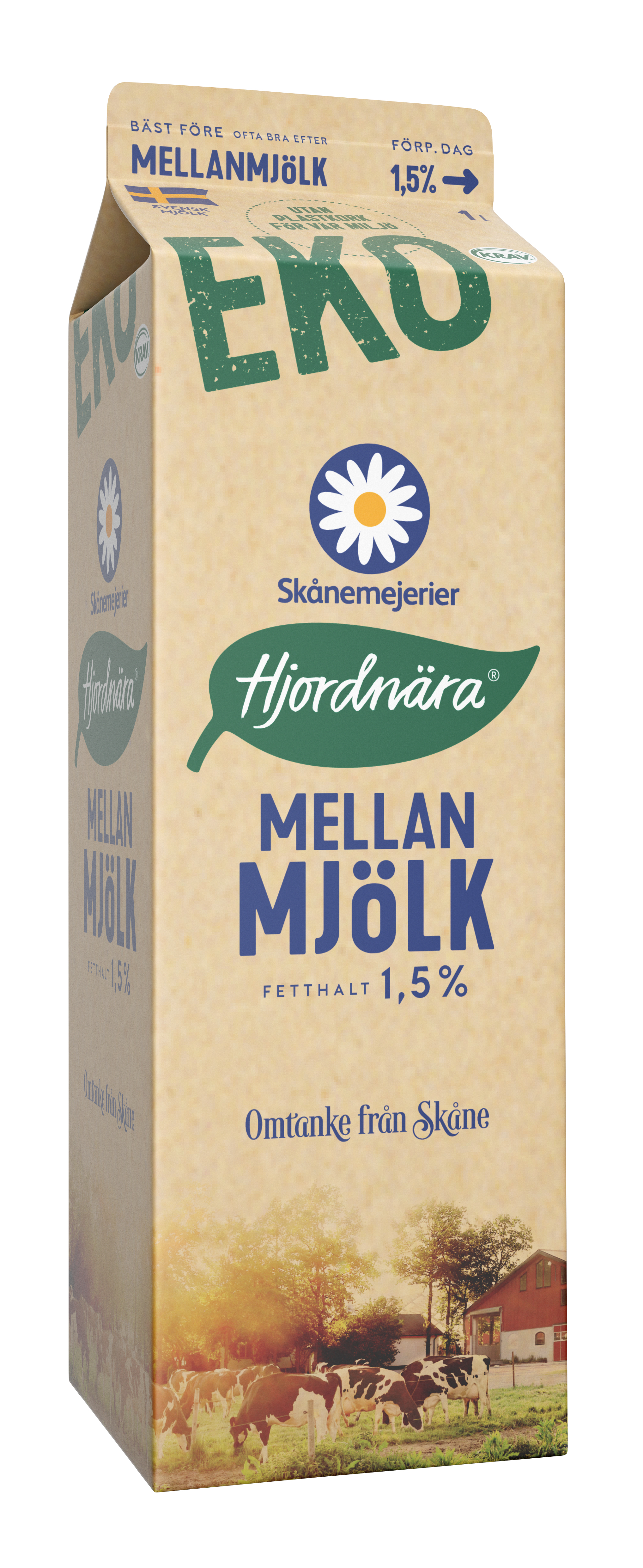 Mellanmjölk 1,5% EKO KRAV