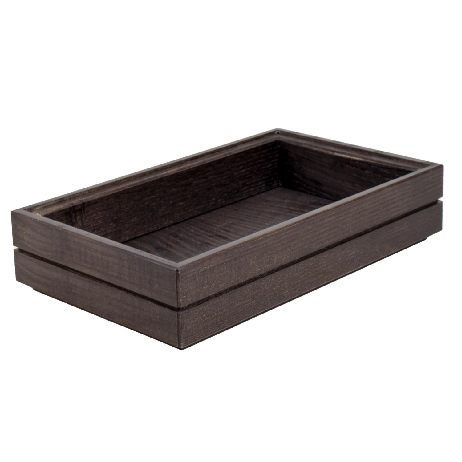 Trälåda GN1/4  H4cm Ek Mörkbets  
Havanna Black