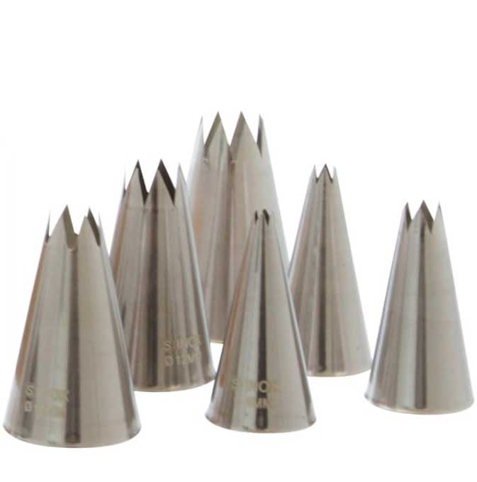 Stjärntyllsats Rostfri 10-delar