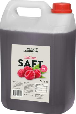 Hallonsaft 1+6