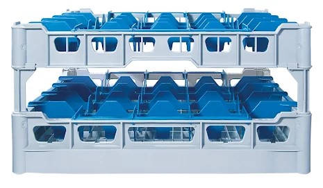 Fackindelad Diskkorg för 30 Glas Blå