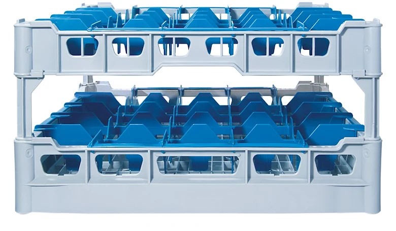 Fackindelad Diskkorg för 36 Glas Blå