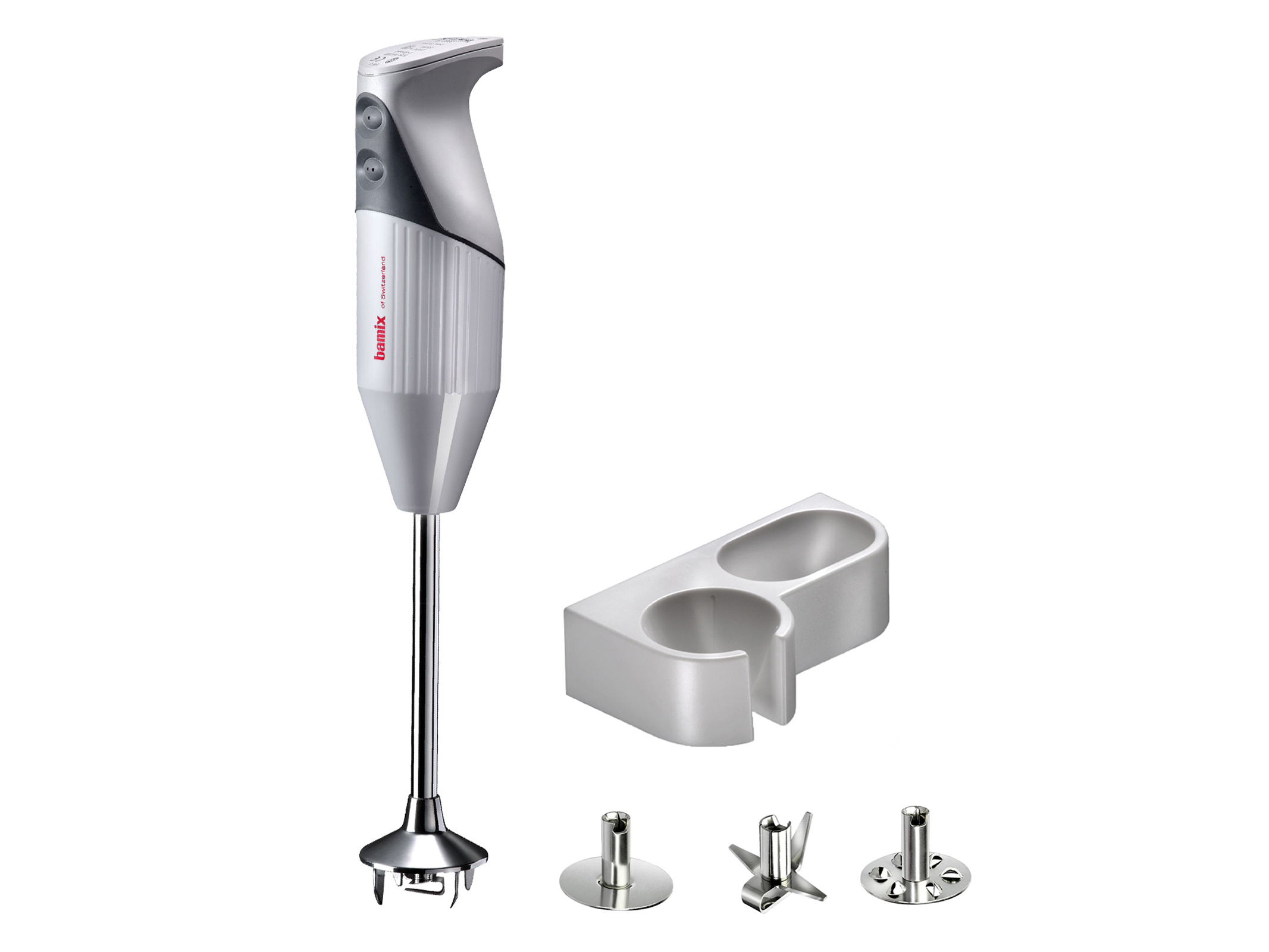 Stavmixer Gastro Rostfri Vit 200W med Tillbehör