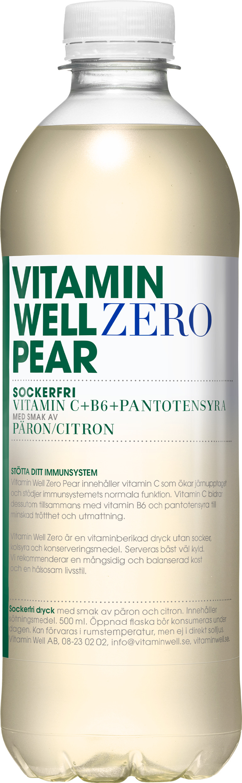 Vitamin Well Pear Zero PET