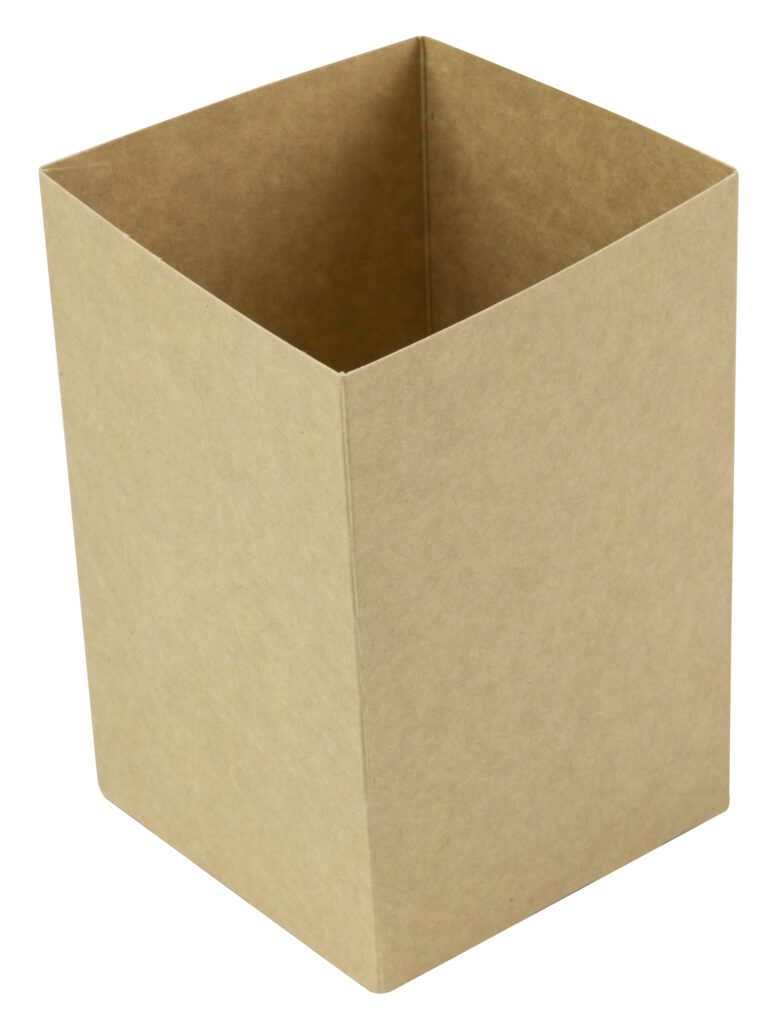 Pommesbägare kartong  91x91x121mm