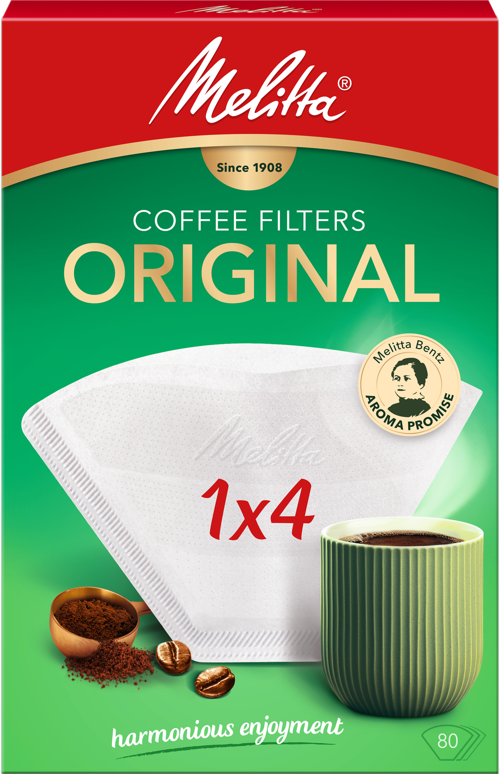 Kaffefilter Papper 1x4 Vit Melitta