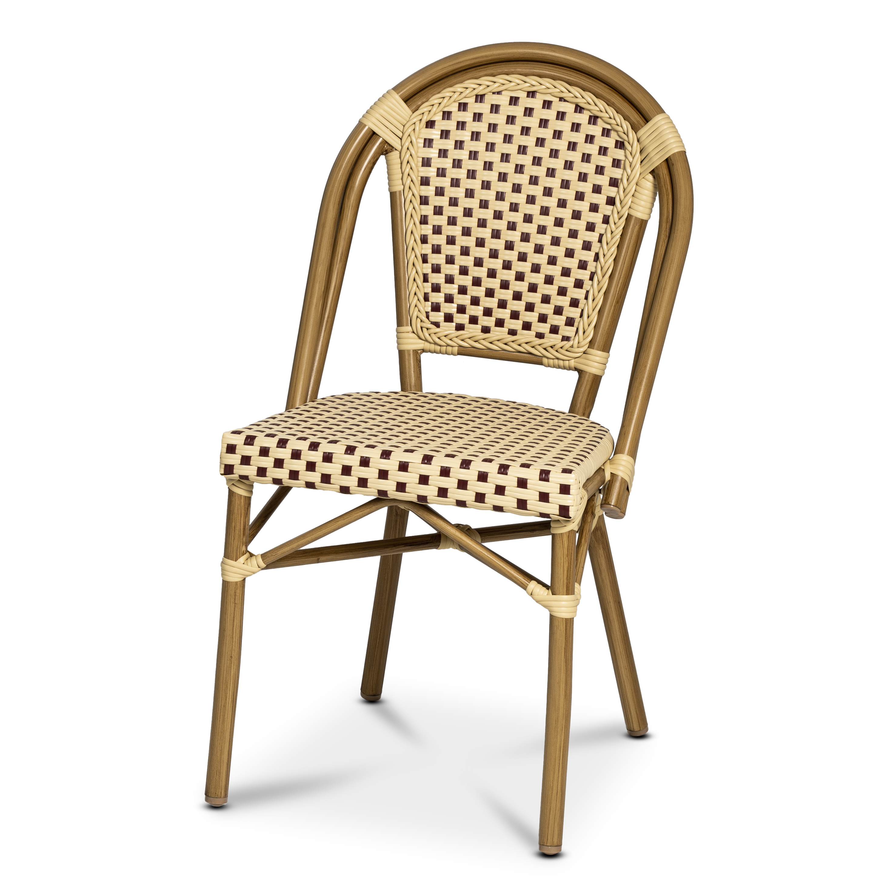 Paris Stol Fiberrotting Vinröd/Creme