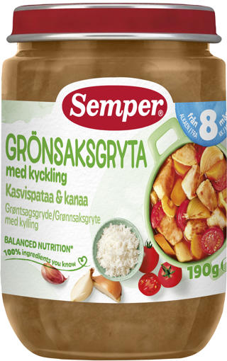 Grönsaksgryta med Kyckling 8 Mån