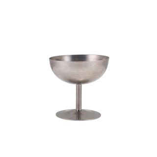 Vintage Glasskål Rostfri Ø10cm 23cl