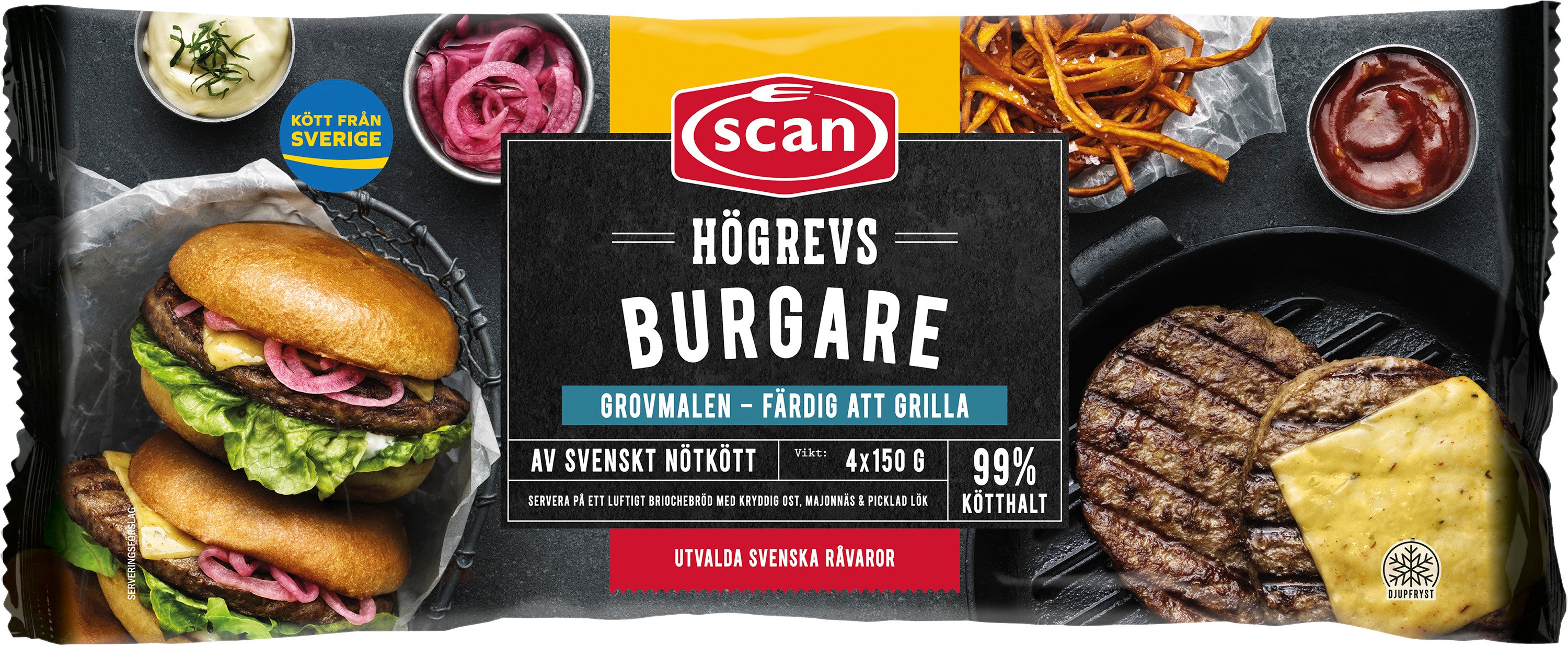 Hamburgare Högrev 150g